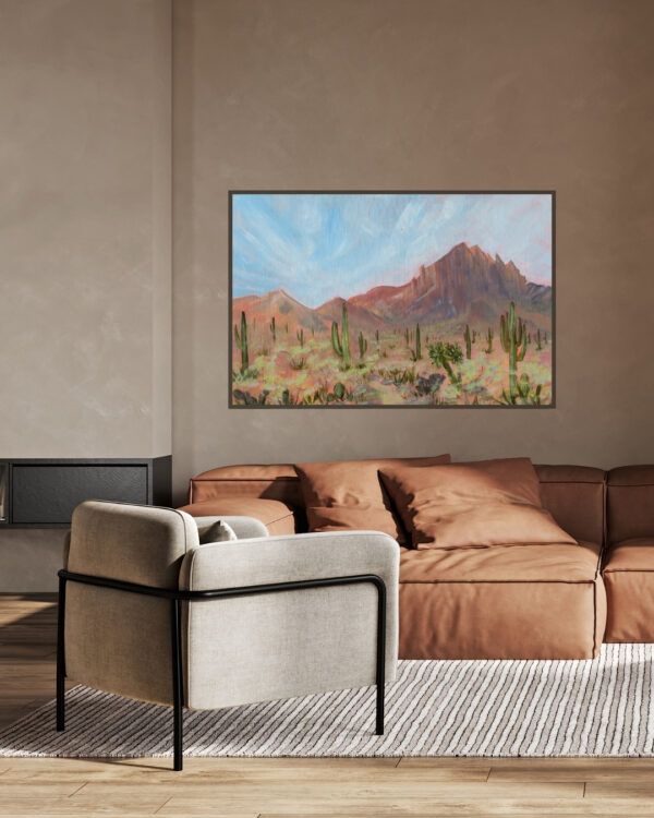 Wall art desert landscape